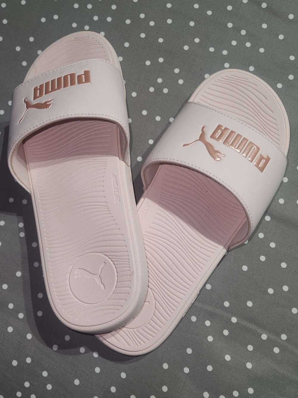 Puma Women's Pink Slide Sandals